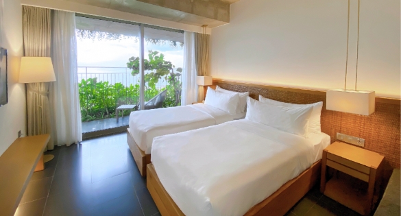 TD-TWIN-1 | Thien Dieu - Deluxe Ocean Front with Balcony