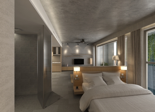 Không gian gợi chất mộc tại Chicland Hotel Da Nang