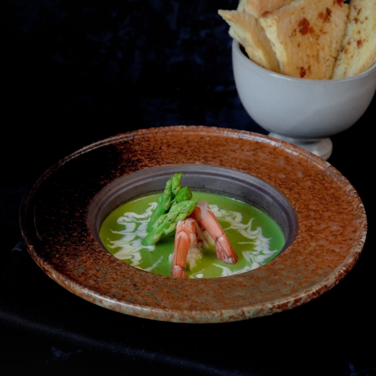 Asparagus Prawns Soup