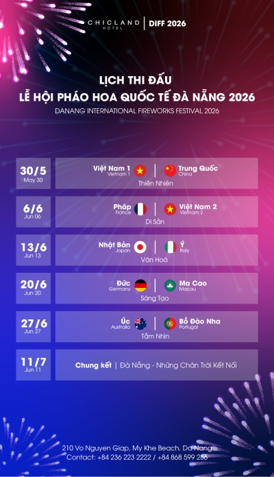 DIFF 2026 - OFFICIAL FIREWORKS SCHEDULE
